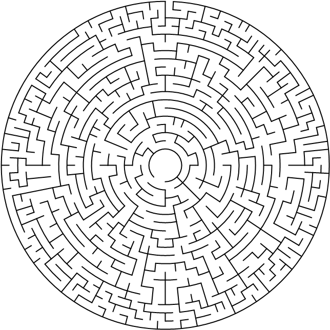This image shows a maze puzzle.